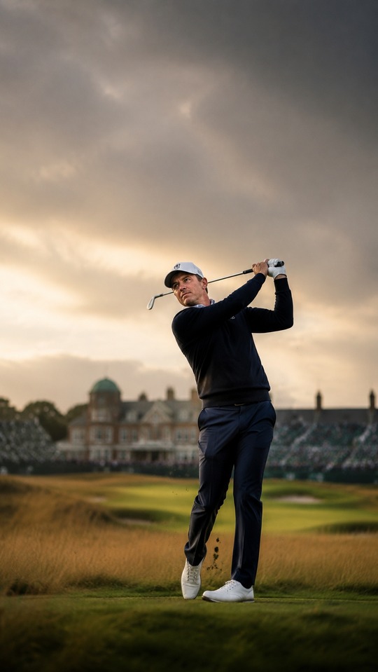 Justin Rose Pro Golf Action - 4K Mobile Wallpaper