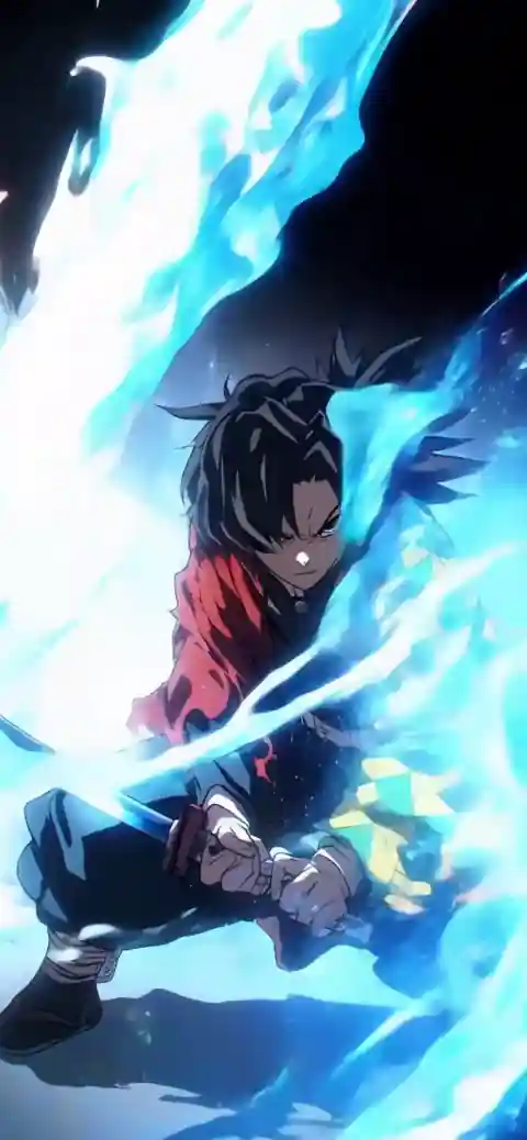 Tanjiro Kamado Acción Anime - Fondo en Movimiento