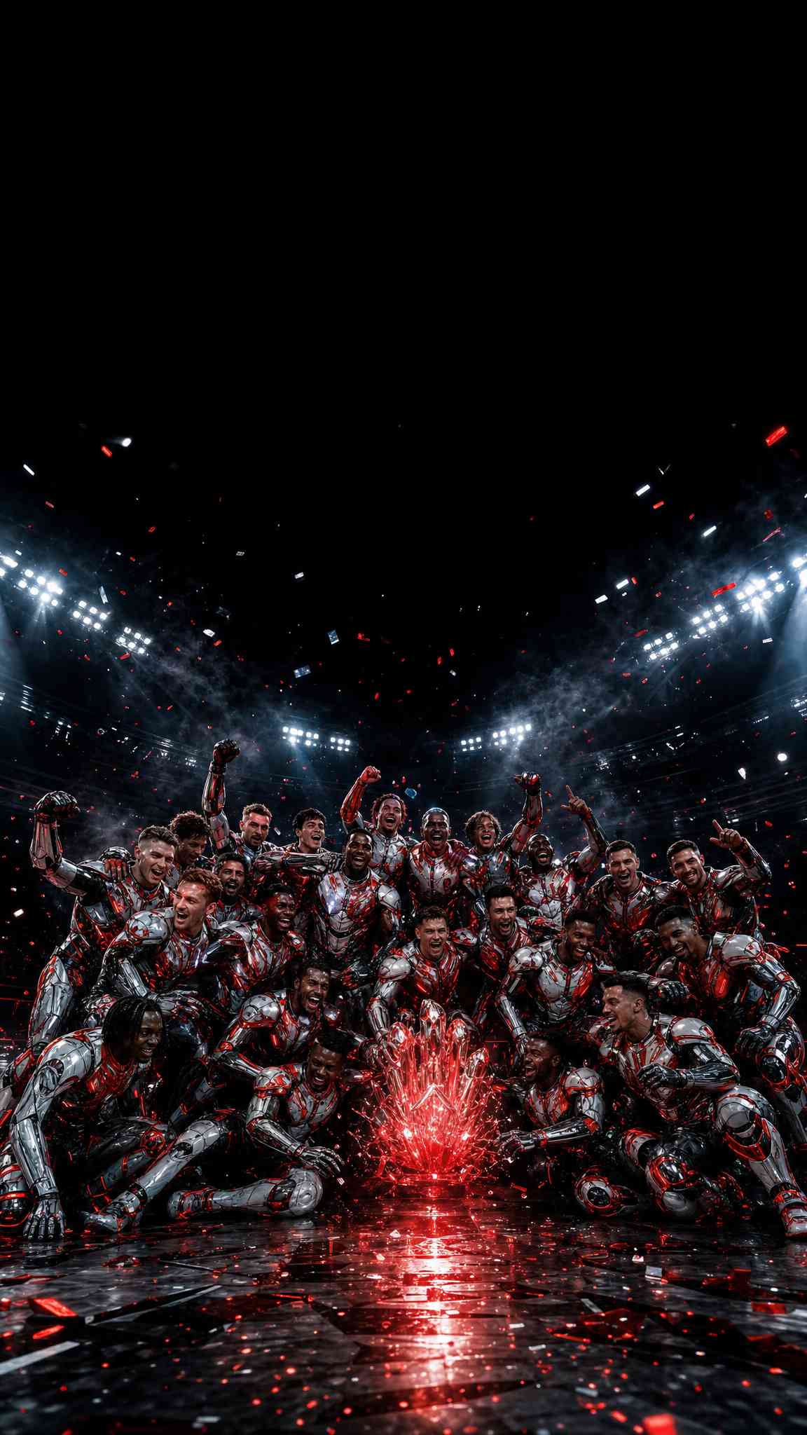 Cyber-Fußball-Champions - 4K Hintergrundbild