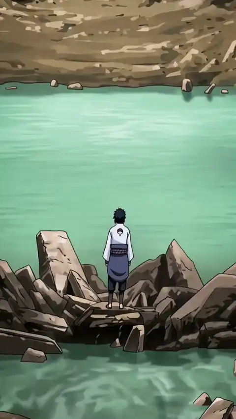 Sasuke Uchiha: Water's Edge Anime Live Wallpaper