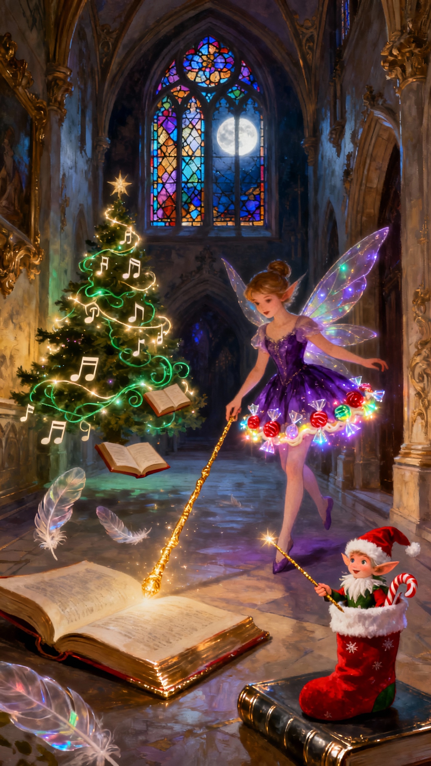 クリスマスの妖精と魔法 - 4K壁紙・待ち受け