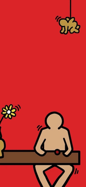 Figure Pop Art Rouge - Fond d'écran 4K & Arrière-plan