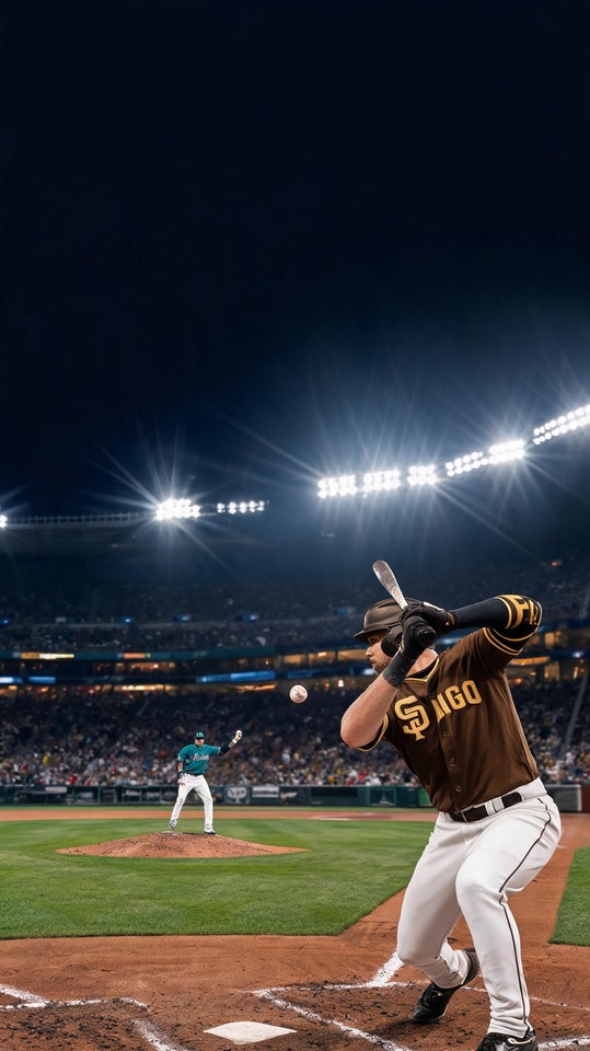 Padres vs D-backs MLB Action - 4K Wallpaper