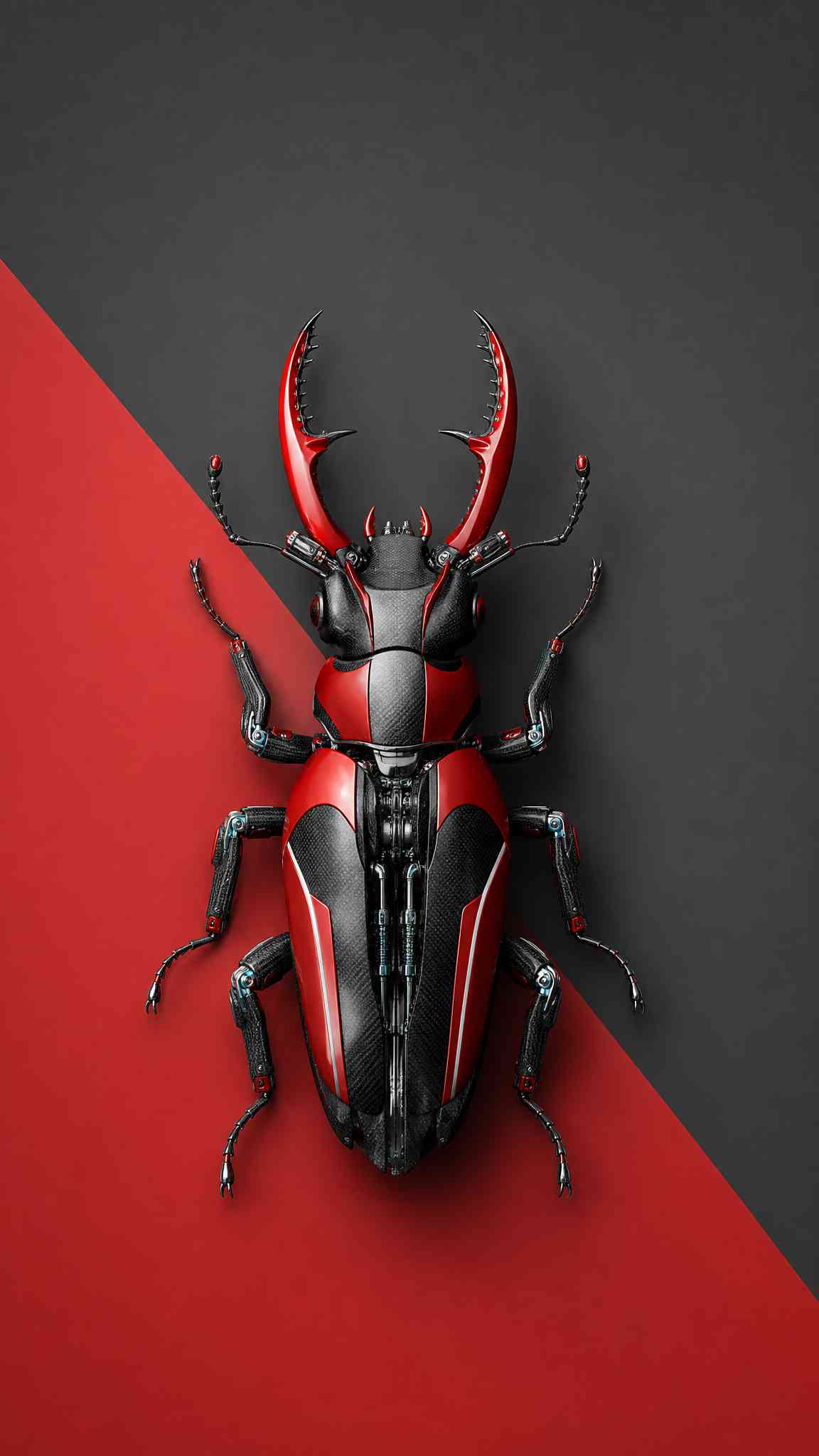 Mechanical Stag Beetle Cyber - 4K Wallpaper