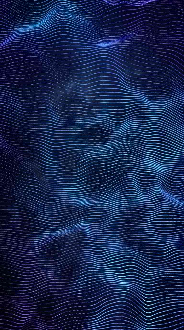Blue Digital Wave Abstract Mesh - 4K Wallpapers