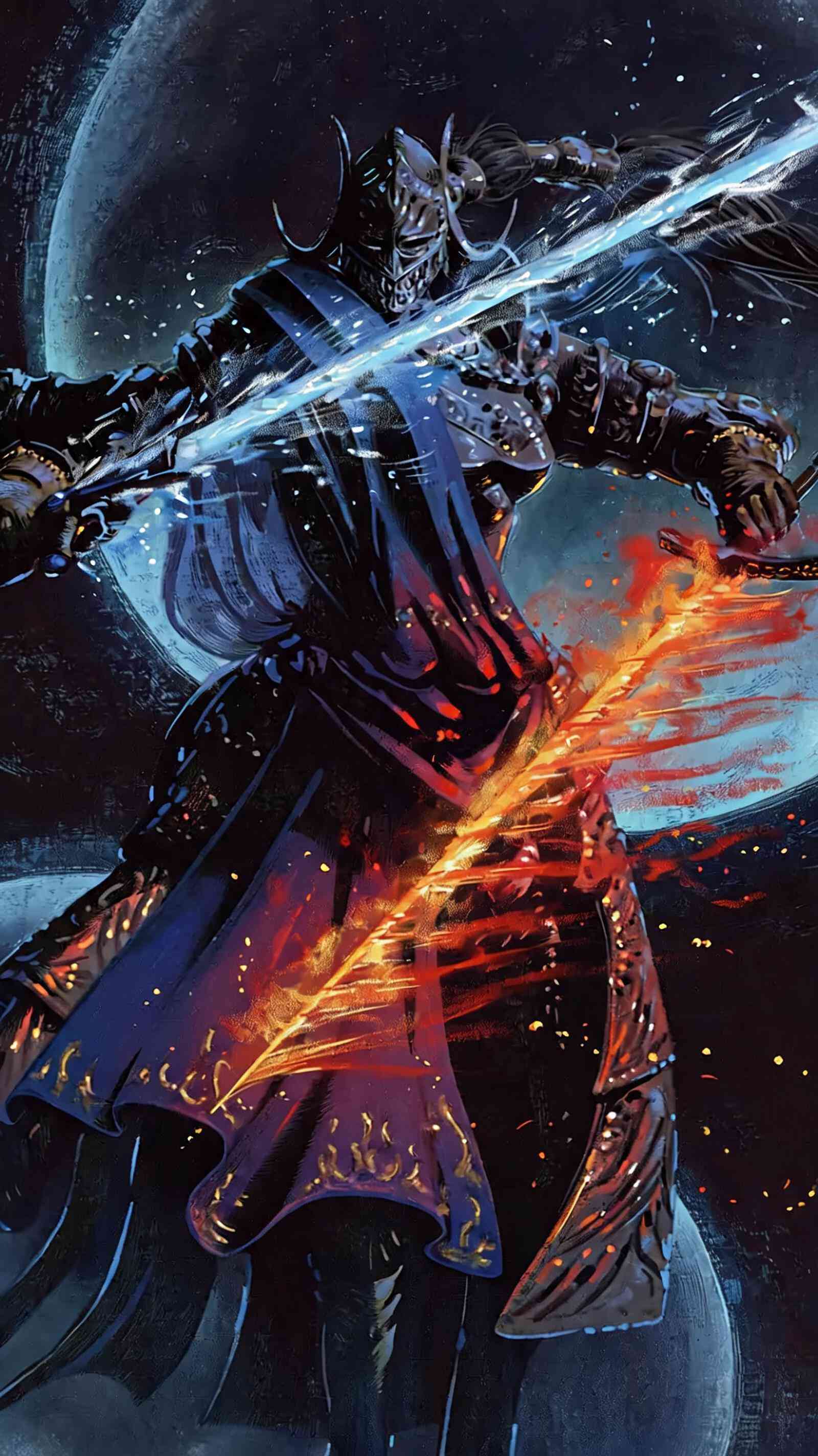 Elden Ring Samurai Ritter 4K Handy Hintergrund