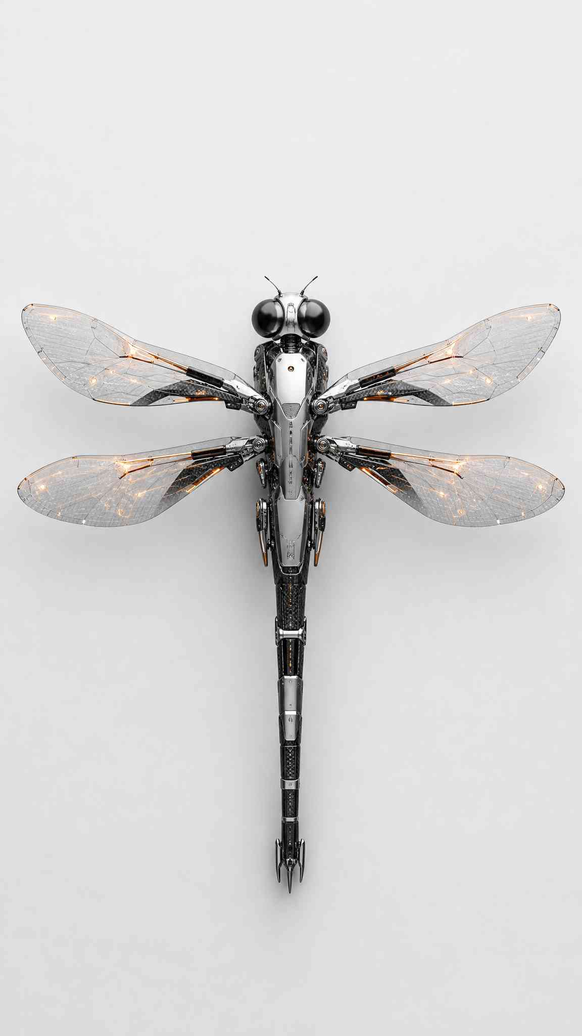 Mechanical Dragonfly Robot - 4K Wallpaper
