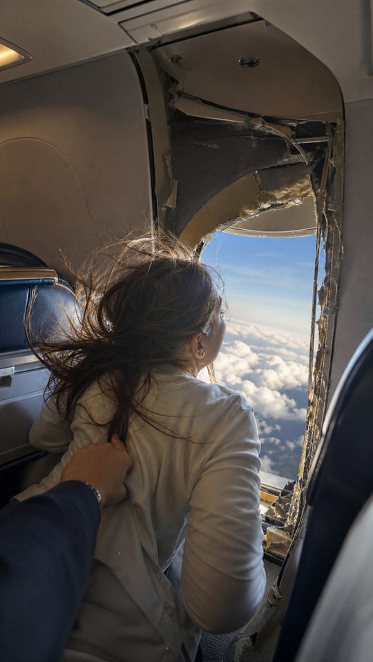 Airplane Window Emergency Avion - 4K Wallpapers