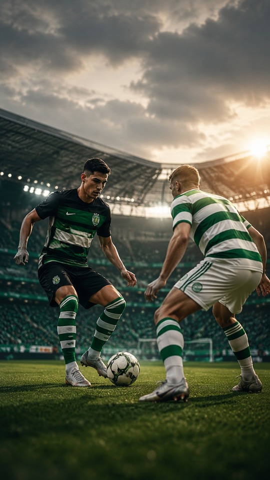 SCP vs Celtic Fußballspiel - 4K Handy Wallpaper