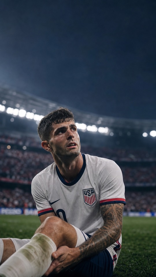Christian Pulisic Soccer Portrait - 4K Phone Background