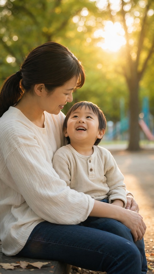 Mother and Child Cinematic Moment - 4K Wallpaper