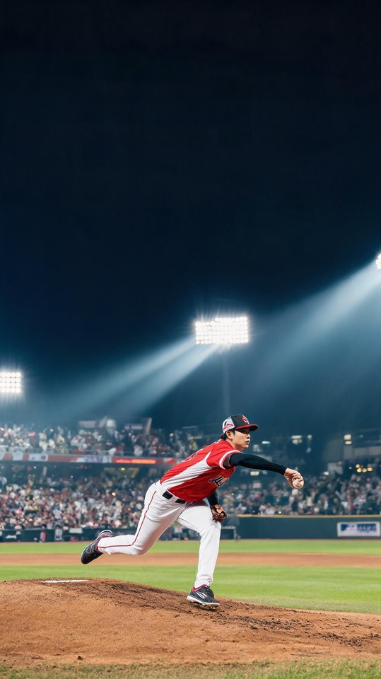 Professional Baseball Pitcher Motion - 4K Wallpaper