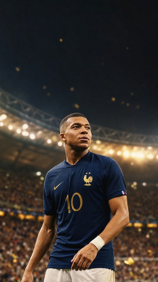 Soulier d'Or Kylian Mbappé - Arrière-plan 4K