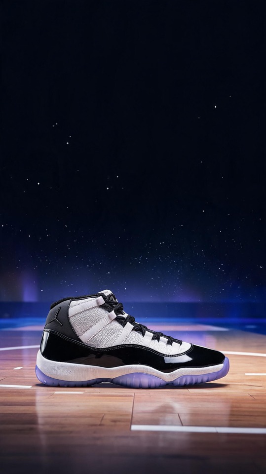 Air Jordan 11 Space Jam - 4K Handy Wallpaper