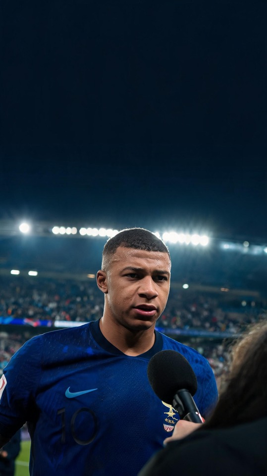 Kylian Mbappe Post Match Interview - 4K Phone Wallpaper