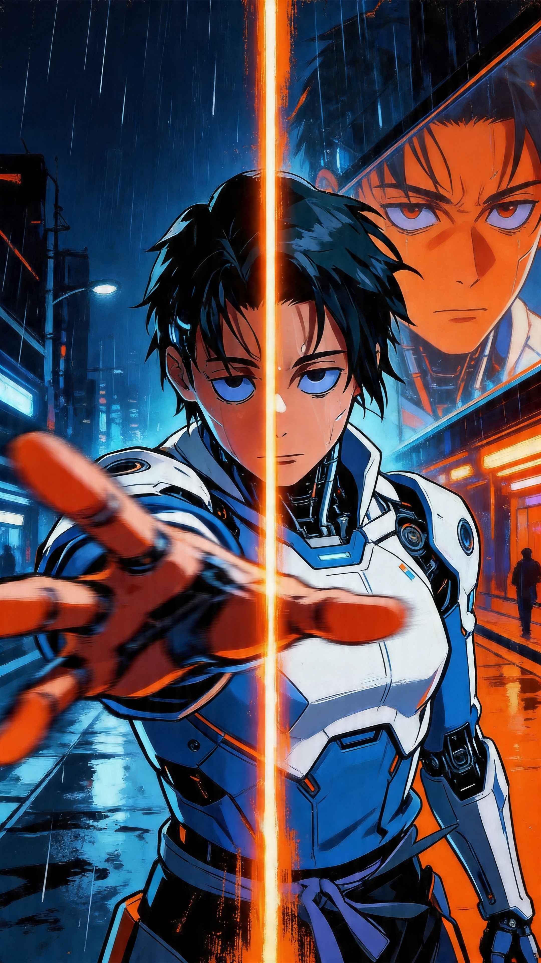 Futuristic Anime Pilot Cyberpunk - 4K Wallpapers