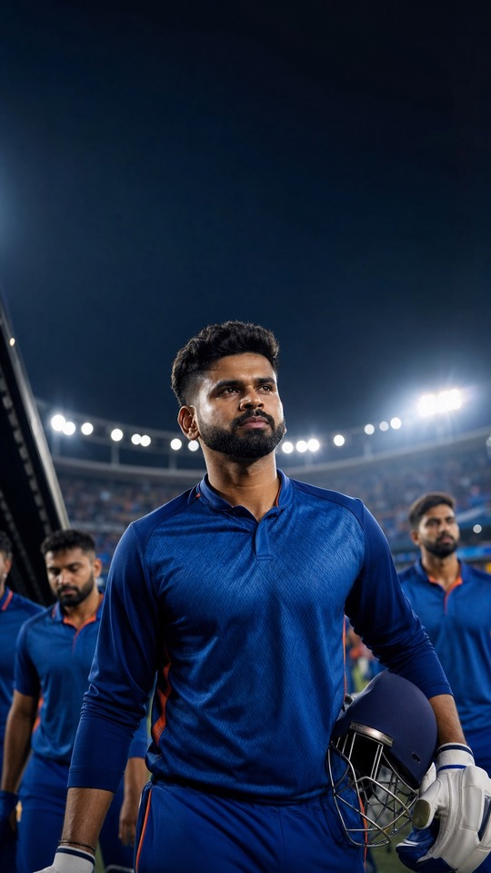 Shreyas Iyer Cricket Kapitän - 4K Hintergrundbilder