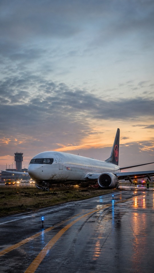 Air Canada Plane Montreal Airport - 4K Wallpaper