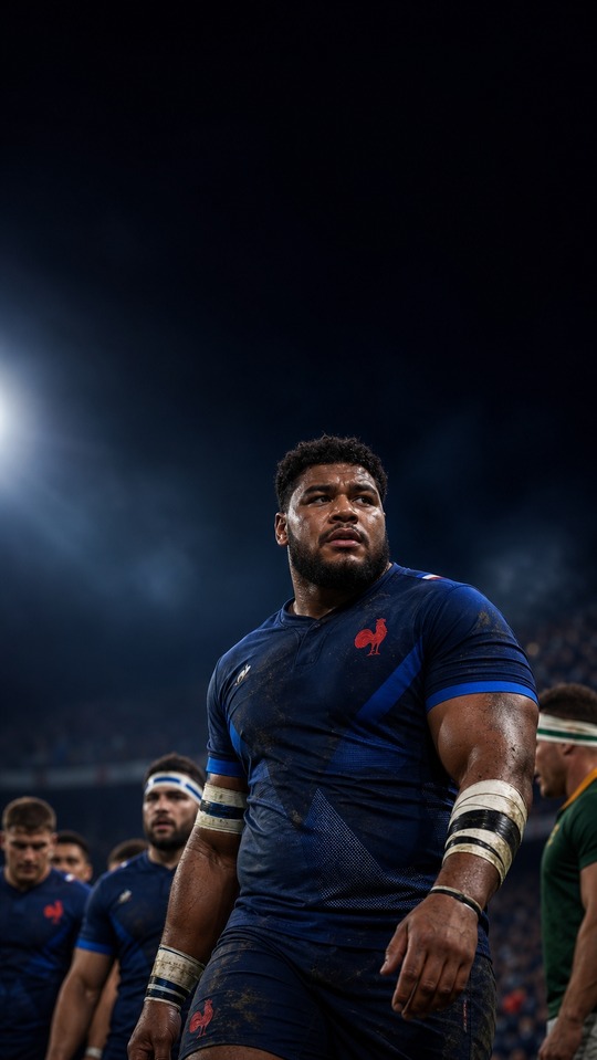 Emmanuel Meafou France Rugby - 4K Wallpapers