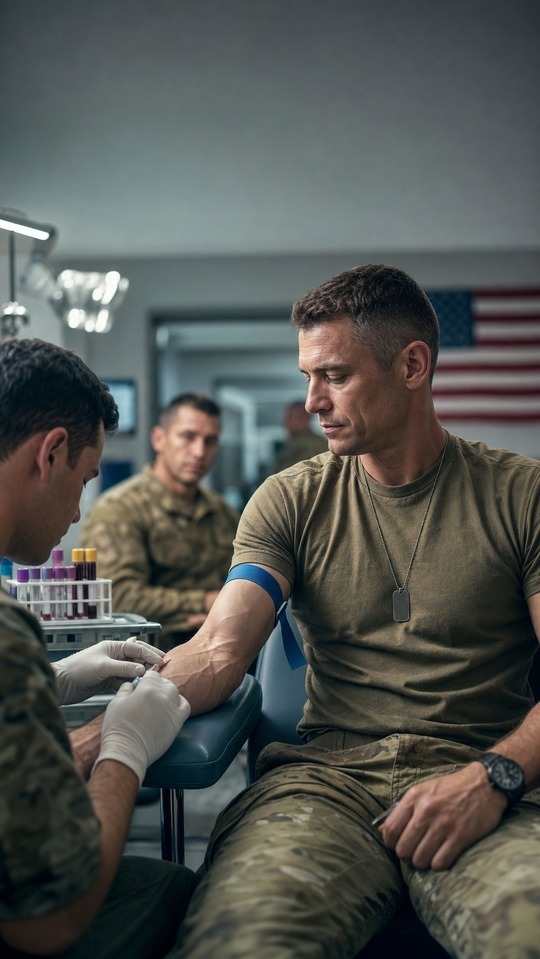 Testosteron Check-up beim Militär - 4K Wallpaper