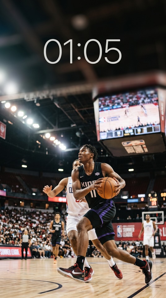 Darius Acuff Sacramento Kings - 4K Basketball Wallpaper