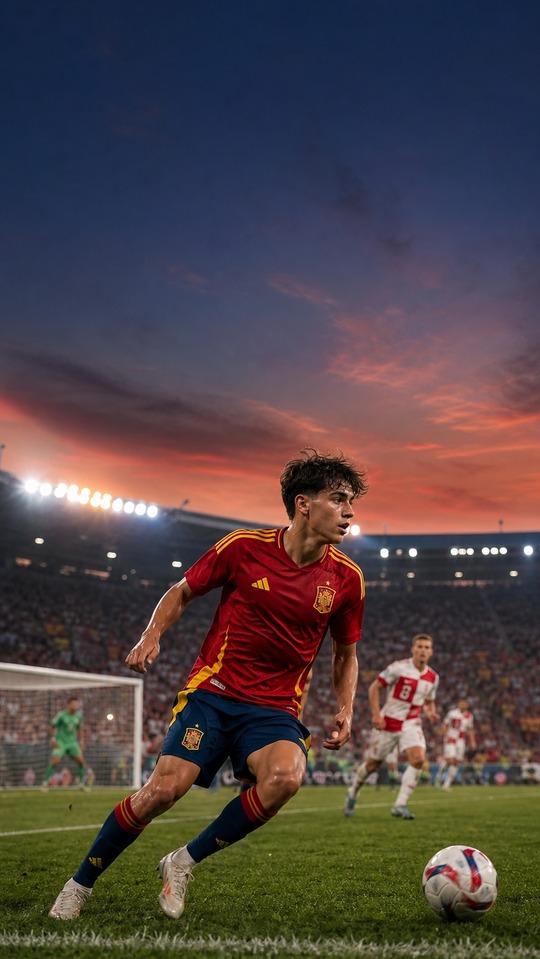 Spanien U19 Cinematic Fußball - 4K Wallpaper