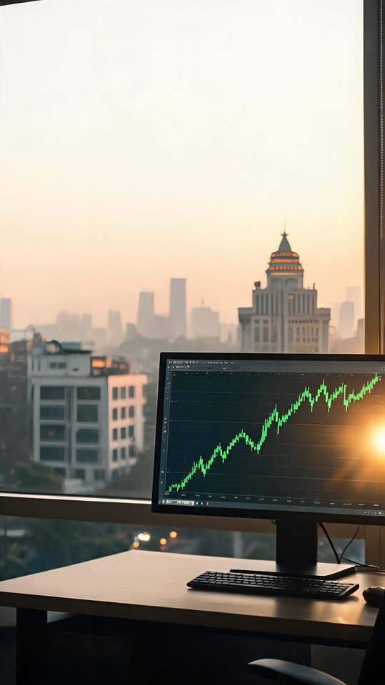 Sensex Moneycontrol Börsenchart - 4K Hintergrundbild