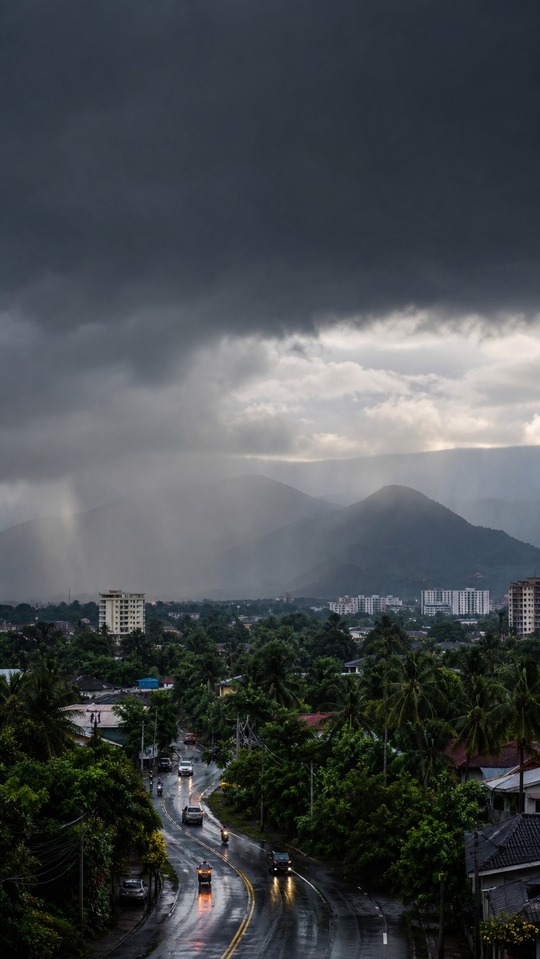 Rainy Weather City View - 4K Wallpapers