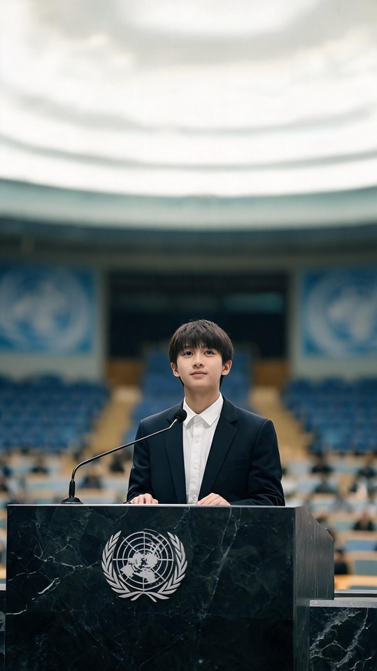 Kim So-hyun Son UN Representative Speech - 4K Wallpaper