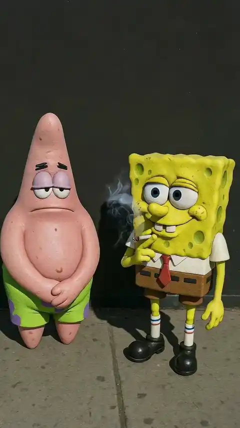 Edgy SpongeBob & Patrick - Live Wallpaper