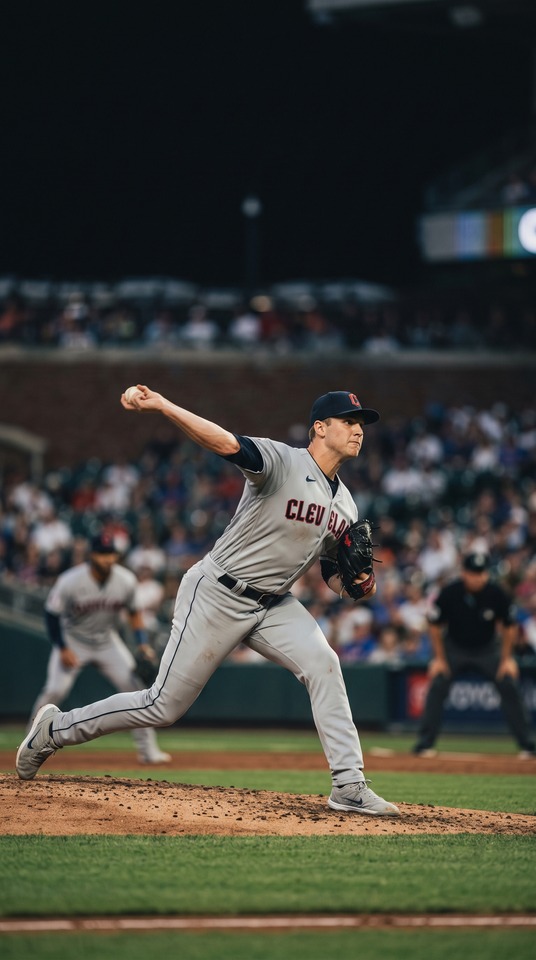Cade Smith Pitching Action - 4K Mobile Wallpaper