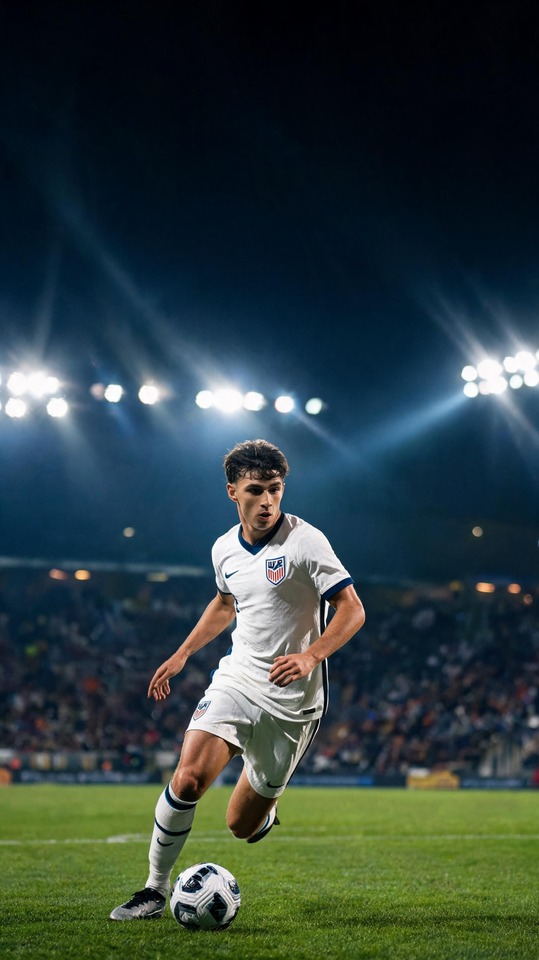 Giovanni Reyna USMNT Cinematic 4K Wallpaper