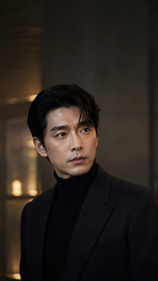 Hyun Bin Schwarzer Anzug - 4K Handy Wallpaper