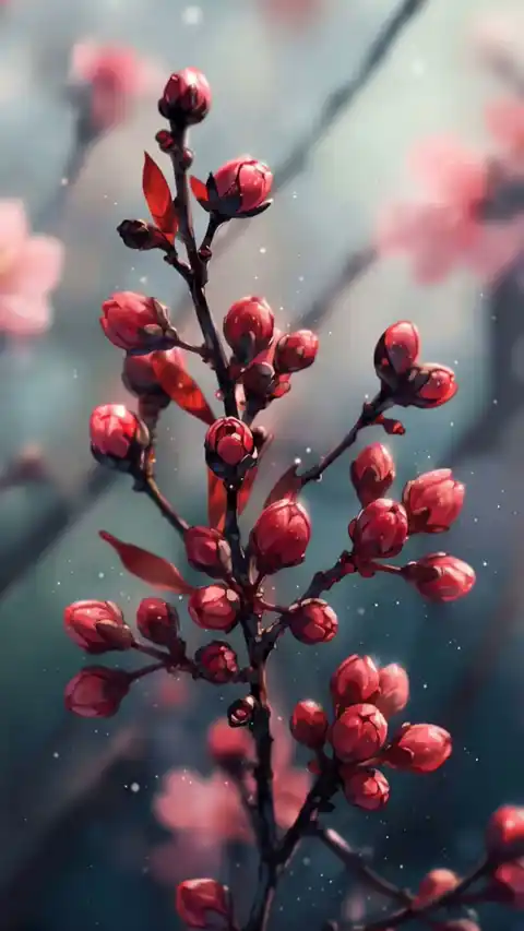 Printemps Bourgeons de Cerisier - Fond d'Écran Dynamique