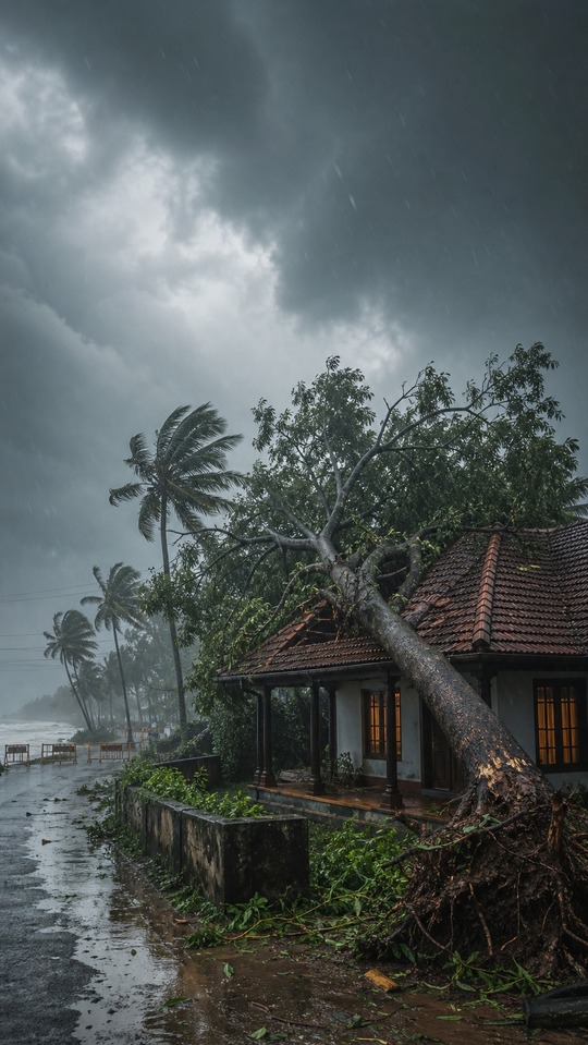 ക ഴ ക ക ട Cinematic Monsoon Storm - 4K Background