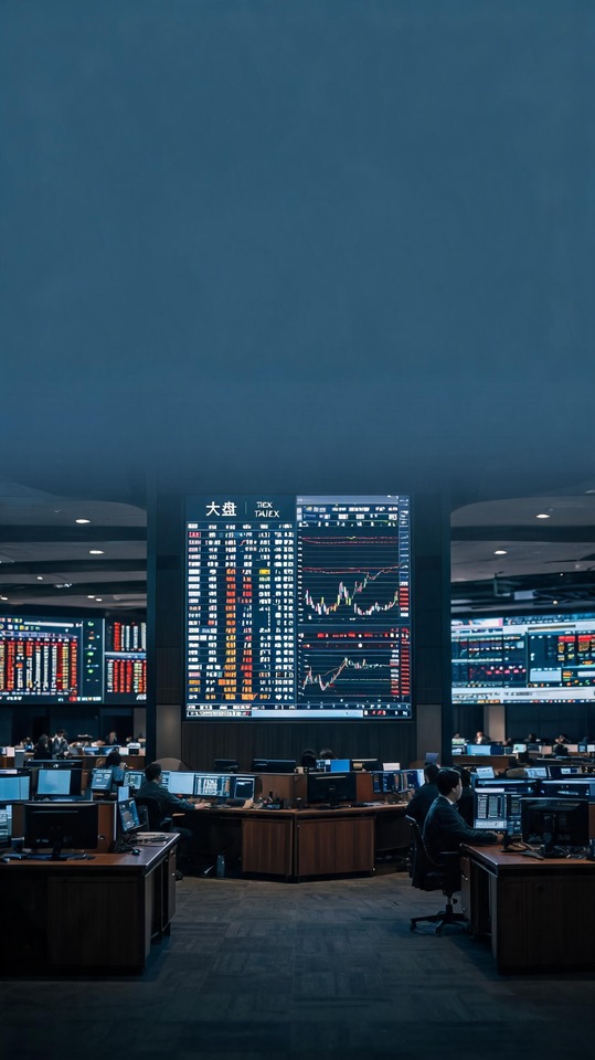 Índice TAIEX (Dapan) Sala de Trading - 4K Fondos