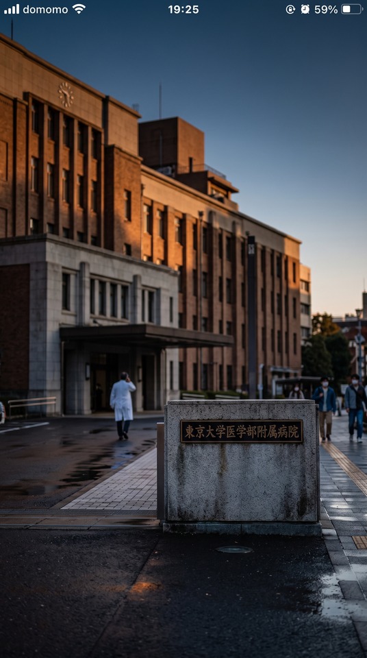 University of Tokyo Hospital Architecture - 4K Wallpaper