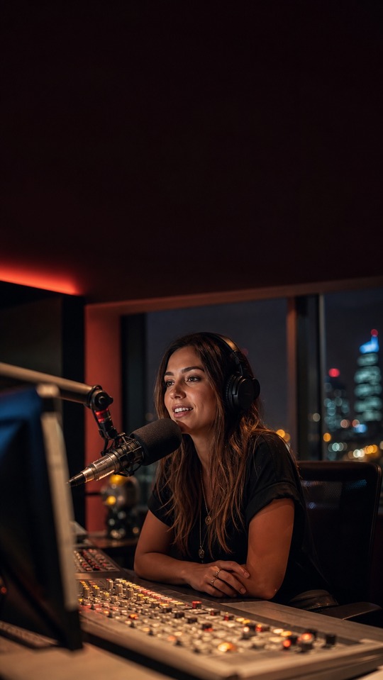 KISS FM Radio Host Studio - 4K Lock Screen