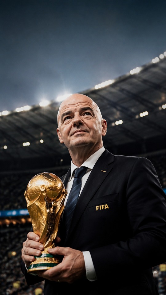Infantino FIFA World Cup Trophy - 4K Wallpaper
