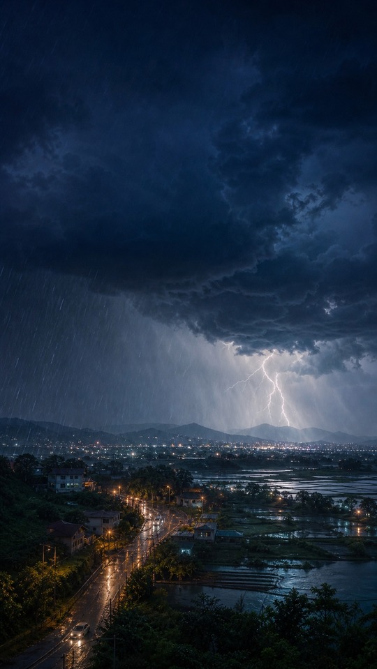 'thời tiết' Cinematic Thunderstorm - 4K Wallpaper