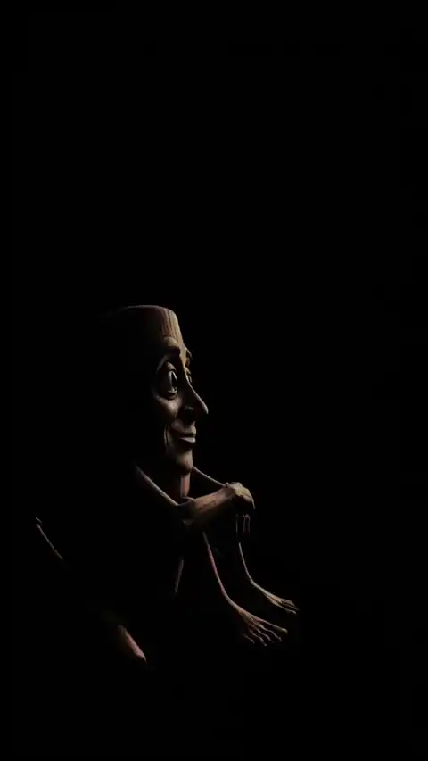Wooden Puppet Dark Minimalist - Live Wallpaper