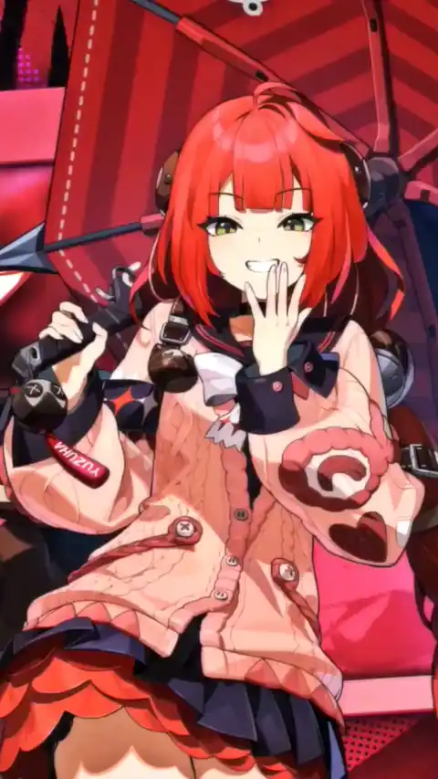 柚葉(Yuzuha) 赤髪 アニメ ライブ壁紙