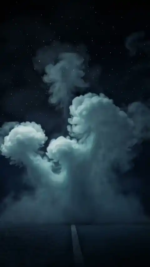 Fondo en Movimiento de Carretera Nocturna Surrealista