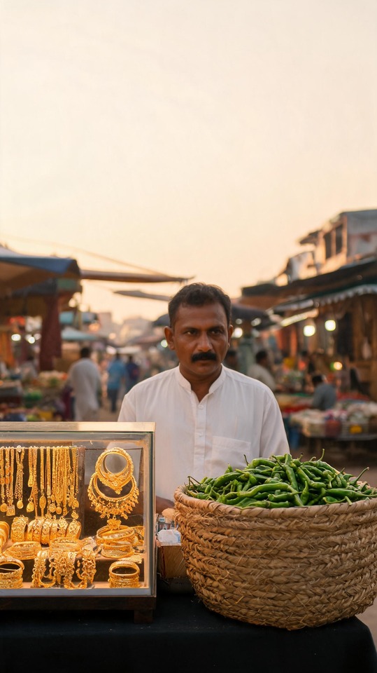 Gold স ন Market Realistic Subject - 4K Wallpaper