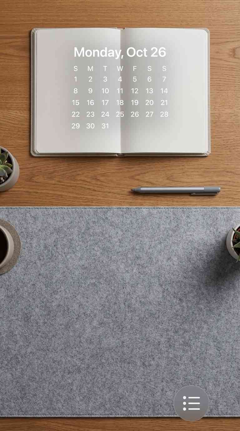 Minimalistischer Schreibtisch - Handy Wallpaper