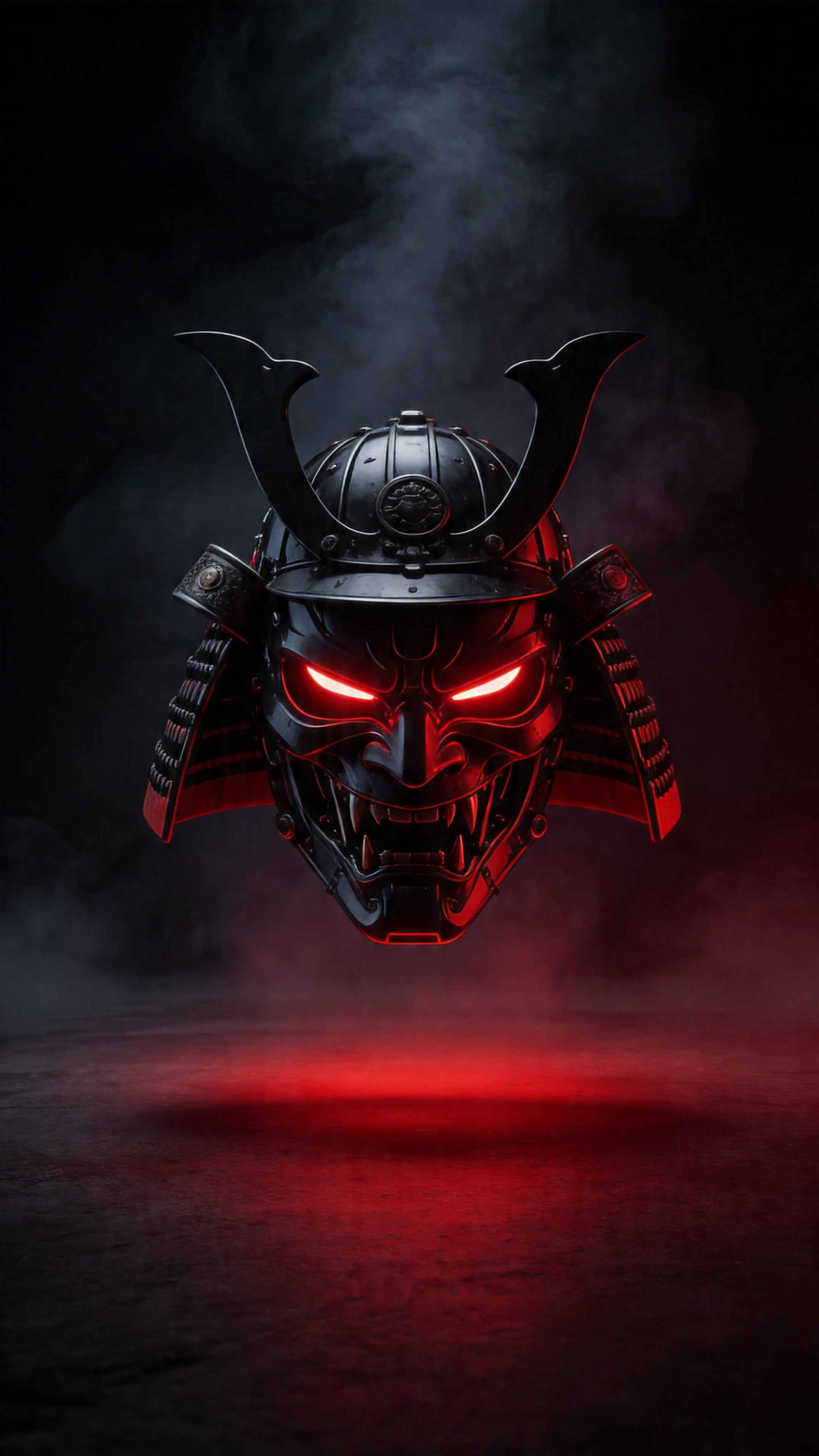 Cyber Oni Samurai Mask - 4K Wallpapers