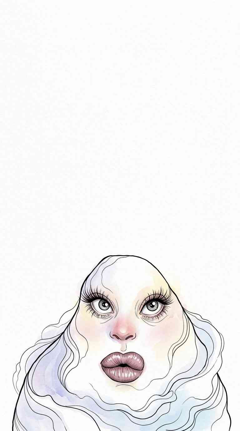 Große Augen Kunst - 4K Handy Wallpaper