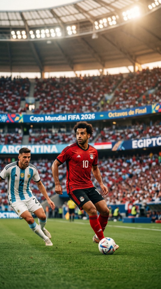 Argentinien gegen Ägypten WM 2026 - 4K Handy Wallpaper