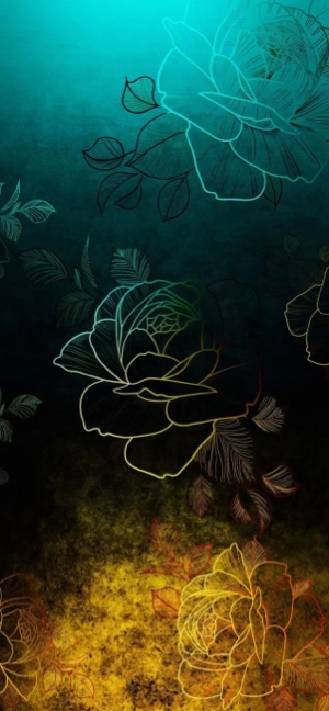 Arte de Línea de Rosas - Fondos para Celular 4K