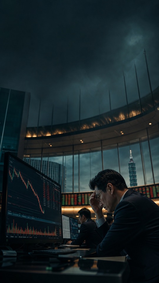 CoAsia Stock Disposition: Market Crash Scene - 4K Wallpaper